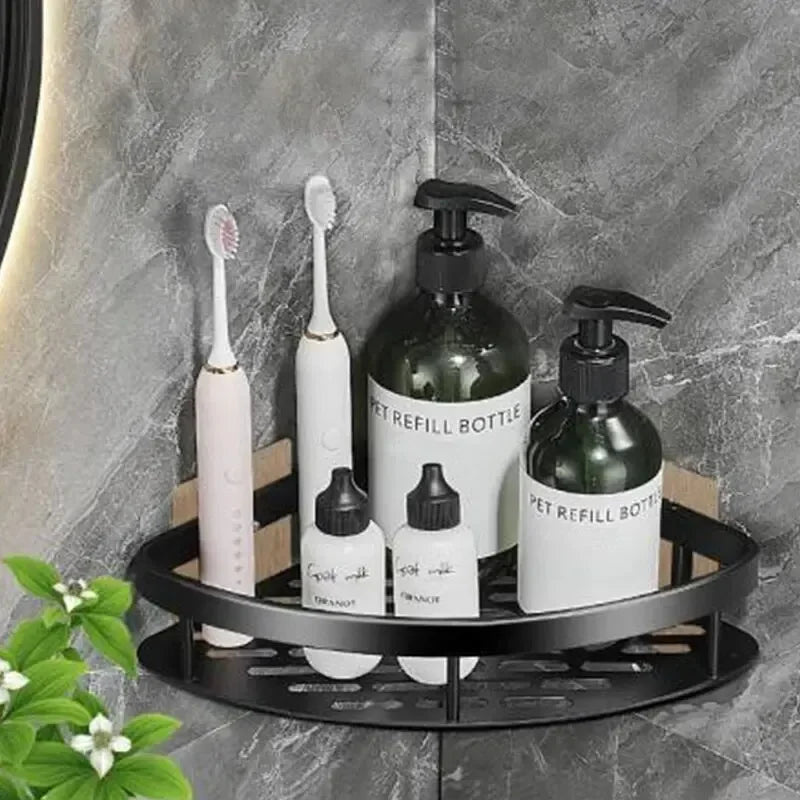 Mensola angolare portaoggetti per bagno